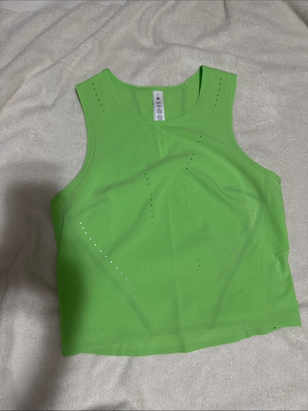 Lululemon Swift Ventilated Running tank 4 
Green